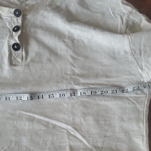 Madewell Cream Casual Button Down Shirt - Picture 6 of 7